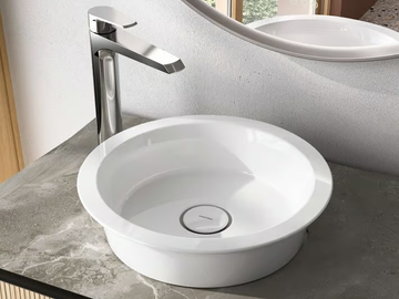 AVIGO - Countertop round ceramic washbasin by Gruppo Geromin - view 2